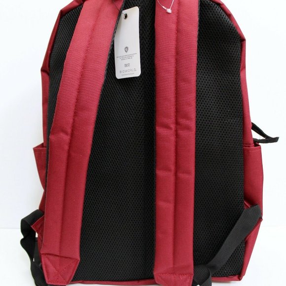 Beetlejuice Large Maroon Zip Backpack - Picture 3 of 6